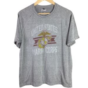 United States Marine Corps workout T Shirt Gray Large